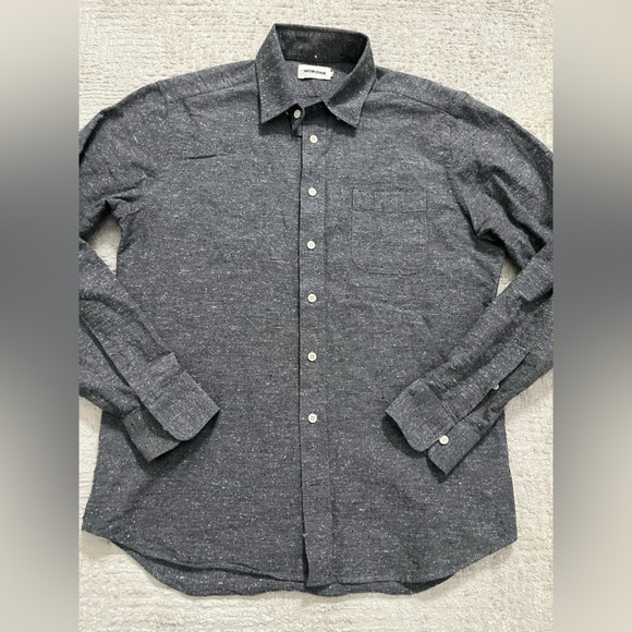 Taylor Stitch Textured Cotton/Silk/Wool Blend Button Down Shirt